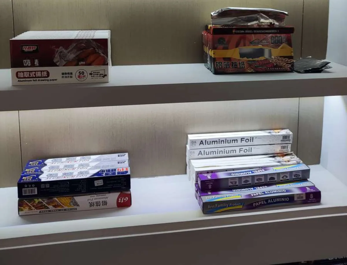 KMD Aluminum foil rolls display