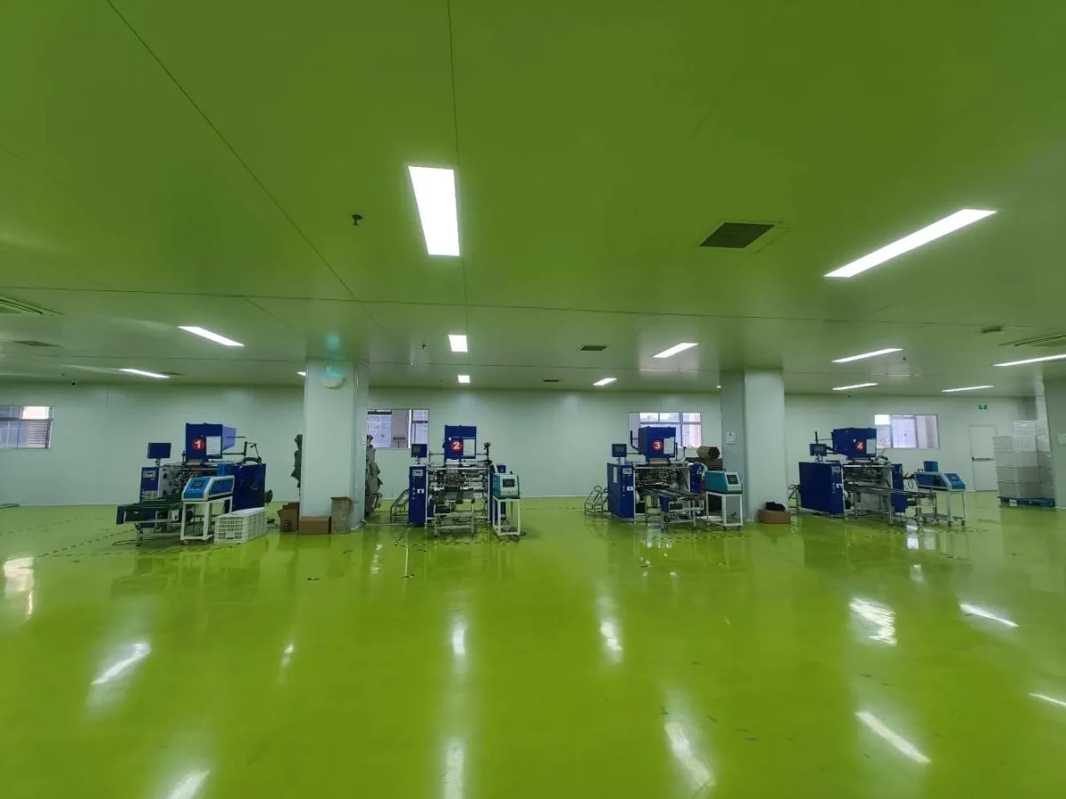 KMD China workshop floor with production lines