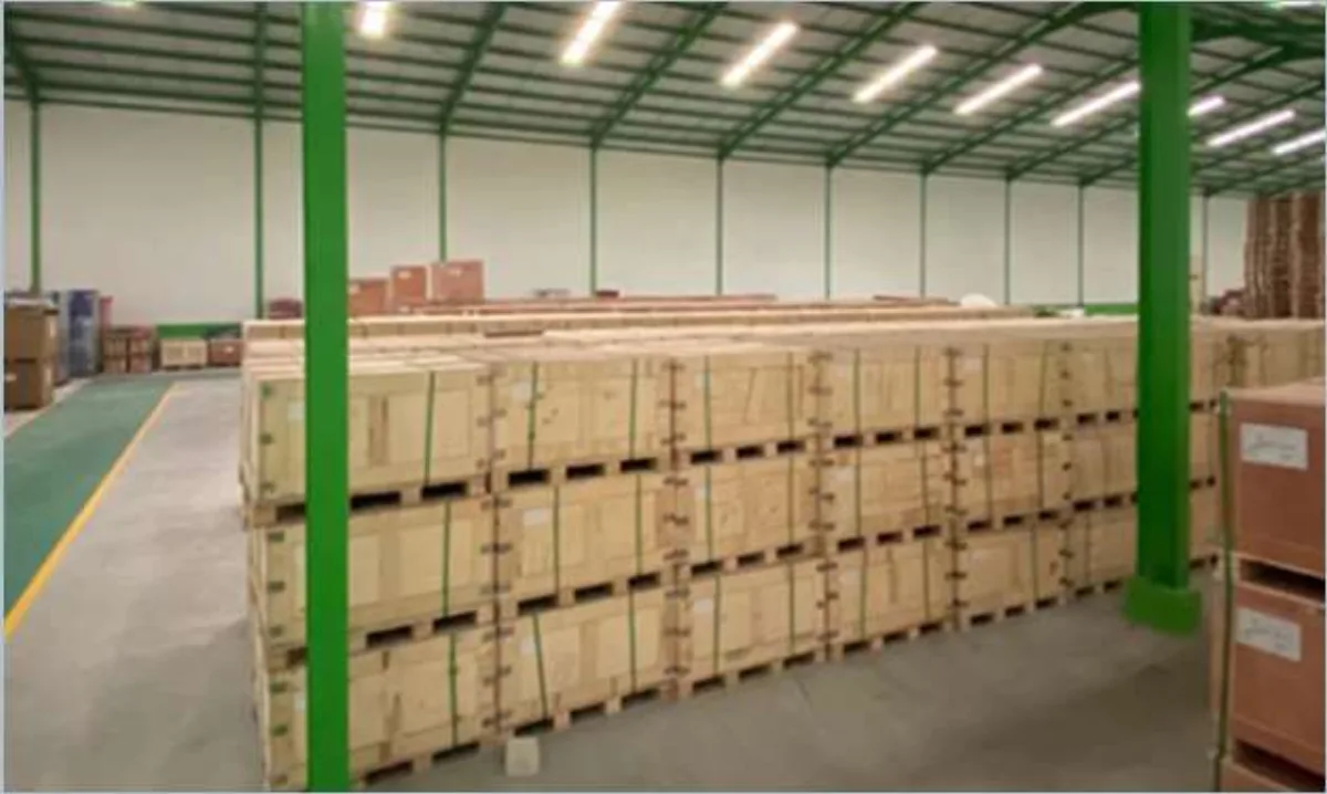 PGS Indonesia ground-level warehouse staging area